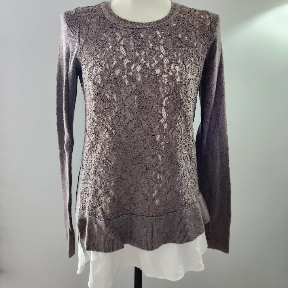 Simply Vera by Vera Wang two-in-one lace sweater - Size M